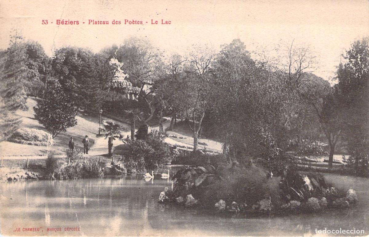 Cartoline: Postal de B&eacute;ziers - Plateau des Po&egrave;tes - El Lago