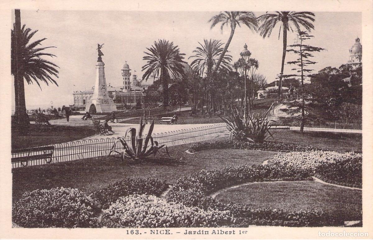 Postais: Postal de Niza - Jard&iacute;n Albert I en la Costa Azul