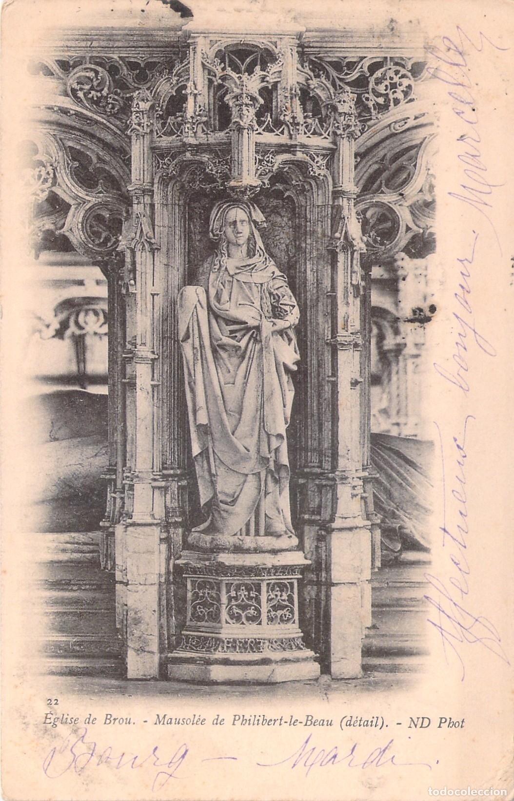 Postais: Postal Iglesia de Brou Mausoleo de Philibert le Beau