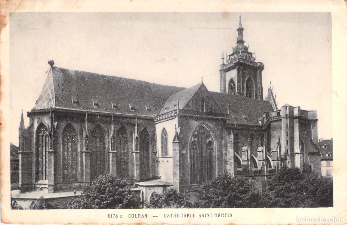 Postais: Postal de la Catedral de San Mart&iacute;n en Colmar, Francia
