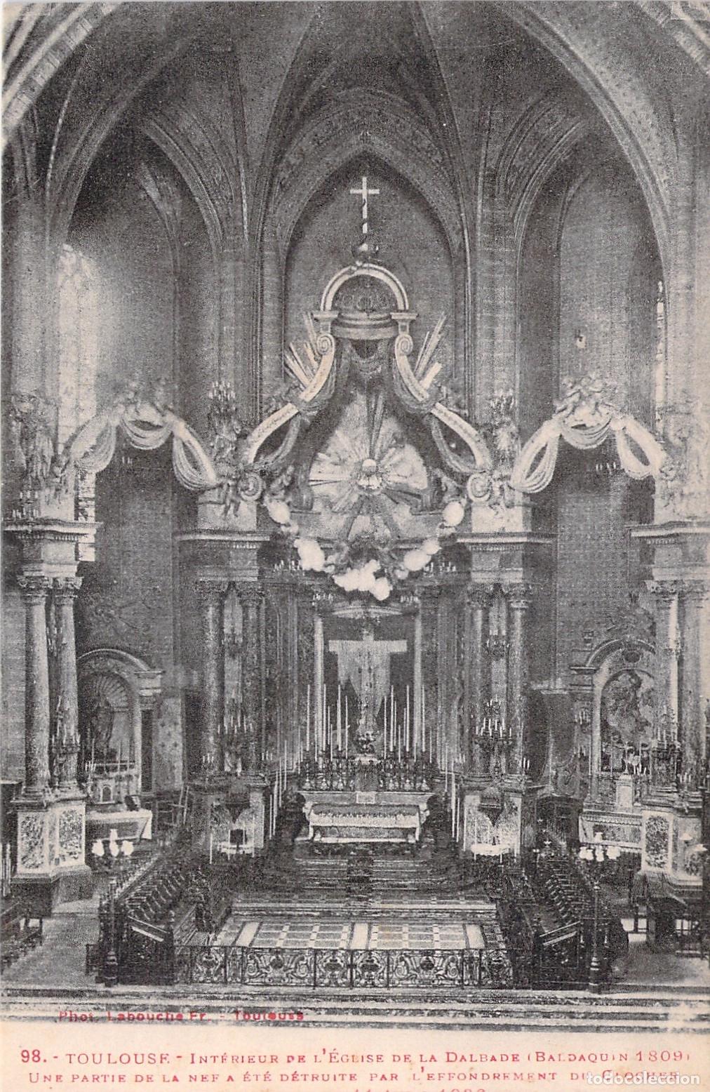 Postais: Postal del Interior de la Iglesia de la Dalbade en Toulouse