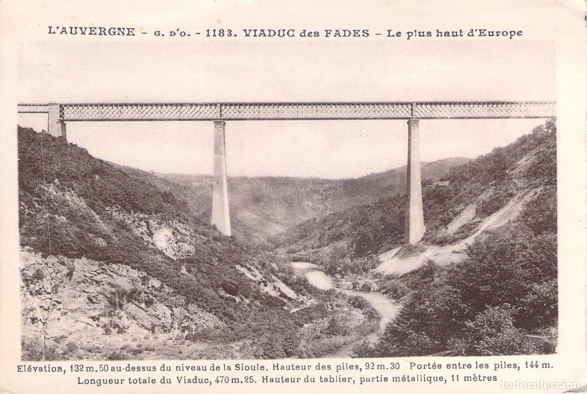 Postais: Postal Viaducto de Fades en Auvernia Francia