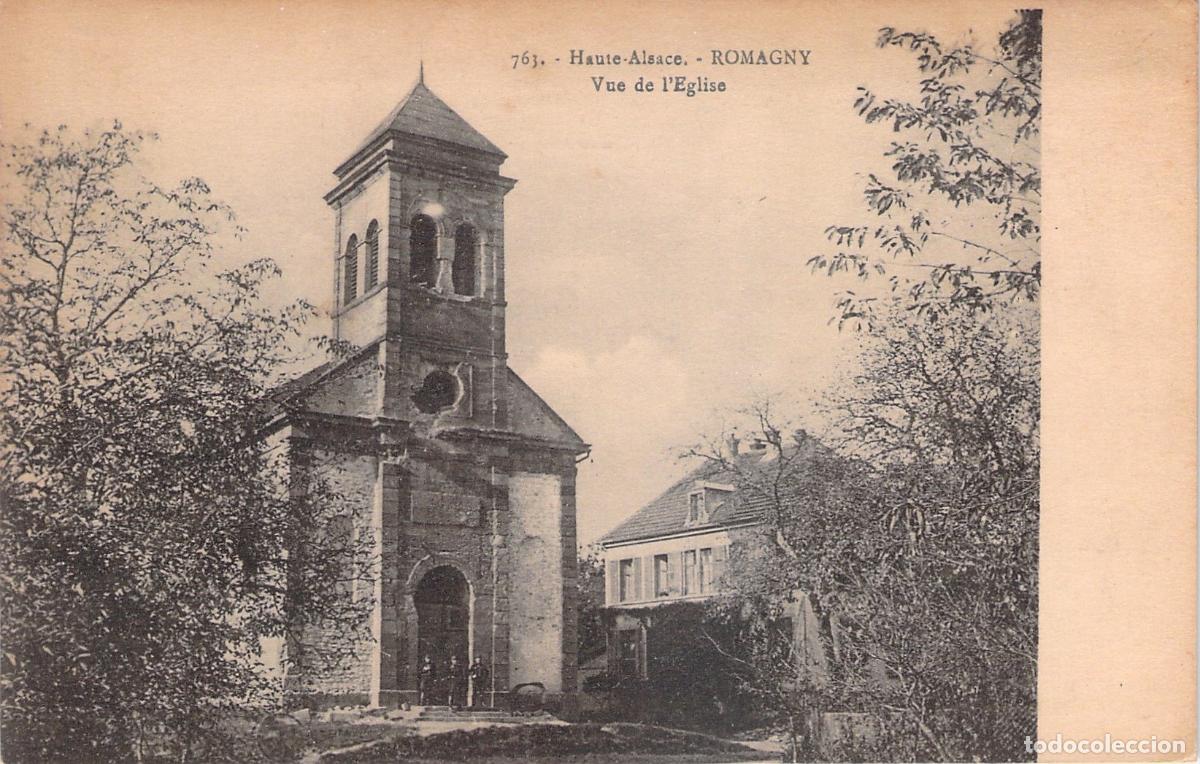 Postais: Postal de la Iglesia de Romagny en Haute-Alsace