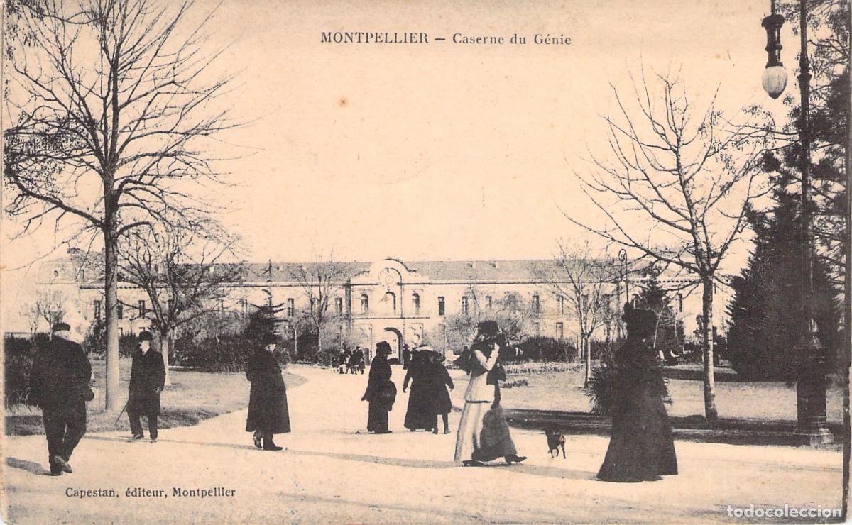 Postais: Postal de la Caserne du G&eacute;nie en Montpellier, Francia