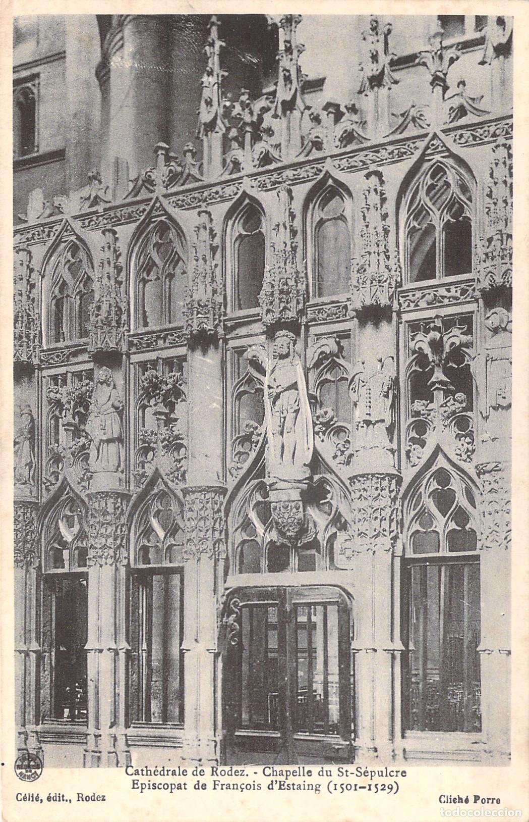 Postales: Postal de la Catedral de Rodez, Capilla del Santo Sepulcro, Francia