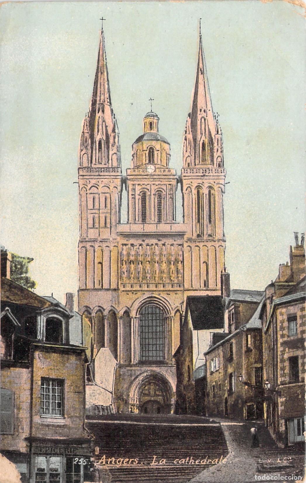 Postales: Postal de la Catedral de Saint-Maurice en Angers, Francia