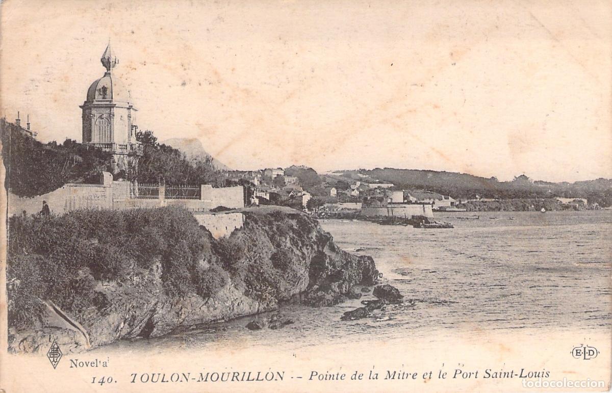 Postales: Postal Toulon-Mourillon: Pointe de la Mitre y Puerto Saint-Louis
