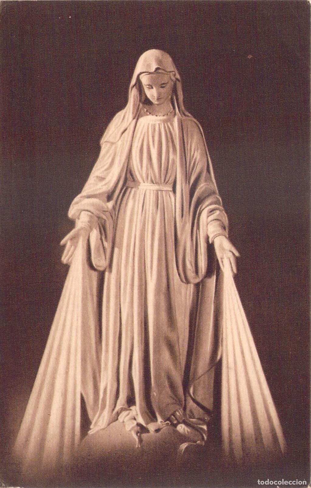 Postales: Postal de la Virgen de la Medalla Milagrosa de Par&iacute;s