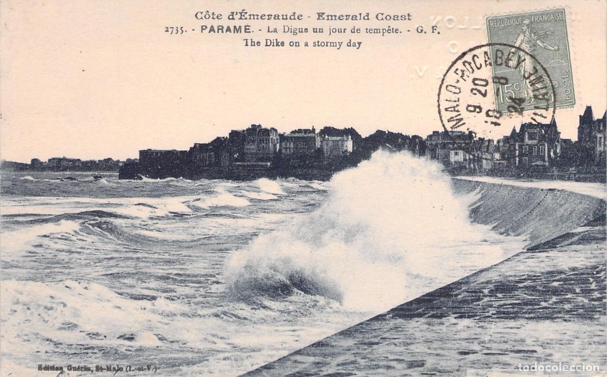 Postales: Postal Param&eacute; La Digue en D&iacute;a de Tormenta Costa de Esmeralda