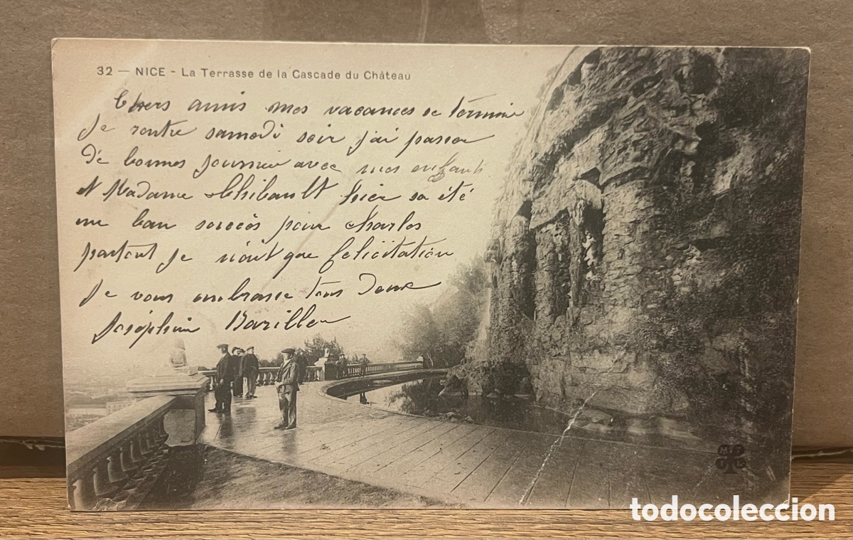 Postales: POSTAL: NICE (FRANCIA) - LA TERRASSE DE LA CASCADE DU CHATEAU. 32