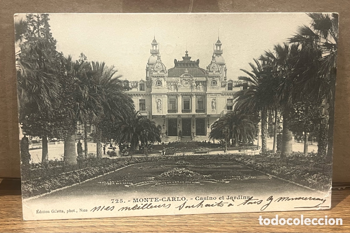 Postales: POSTAL: MONTE CARLO - CASINO ET JARDINS. 725