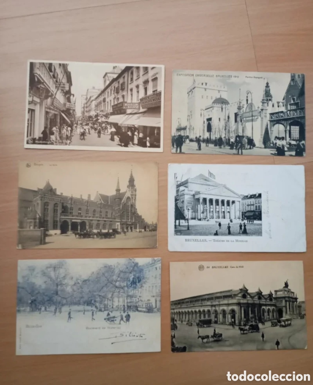 Postales: B&Eacute;LGICA - LOTE DE 6 TARJETAS POSTALES ANTIGUAS ORIGINALES