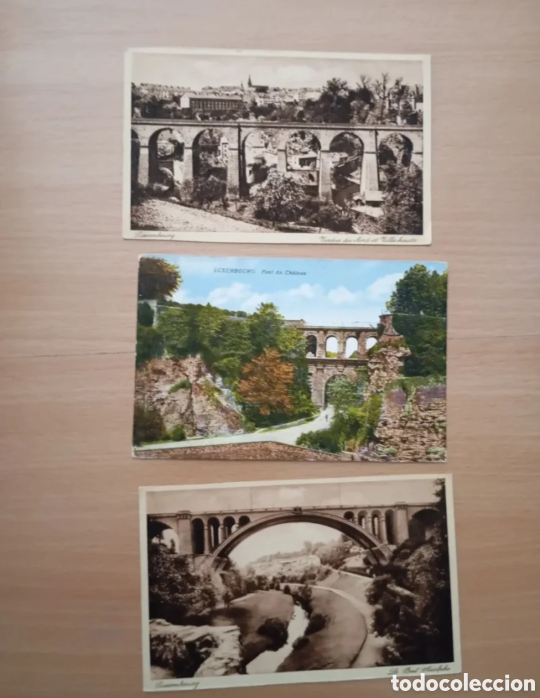 Postales: LUXEMBURGO - LOTE DE 3 TARJETAS POSTALES ANTIGUAS ORIGINALES