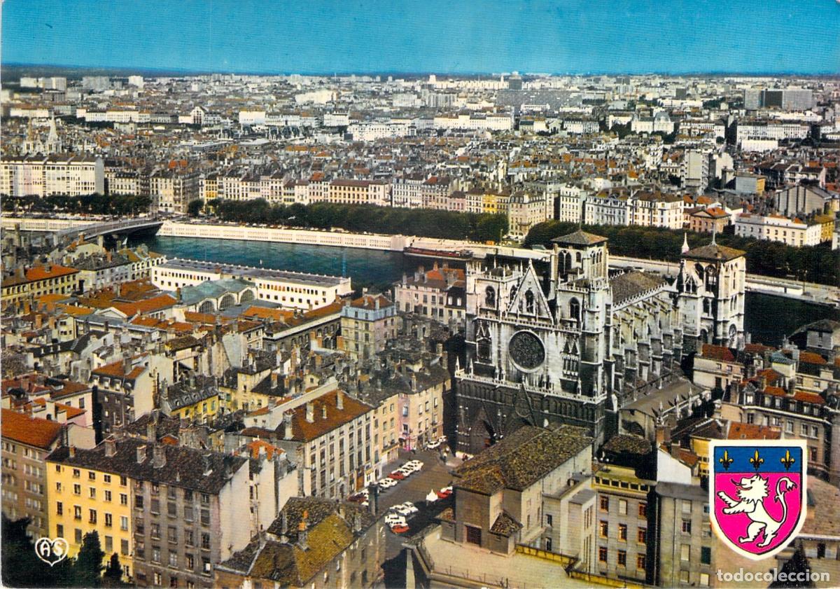 Cartoline: Postal Lyon Vista Panor&aacute;mica de la Catedral de San Juan