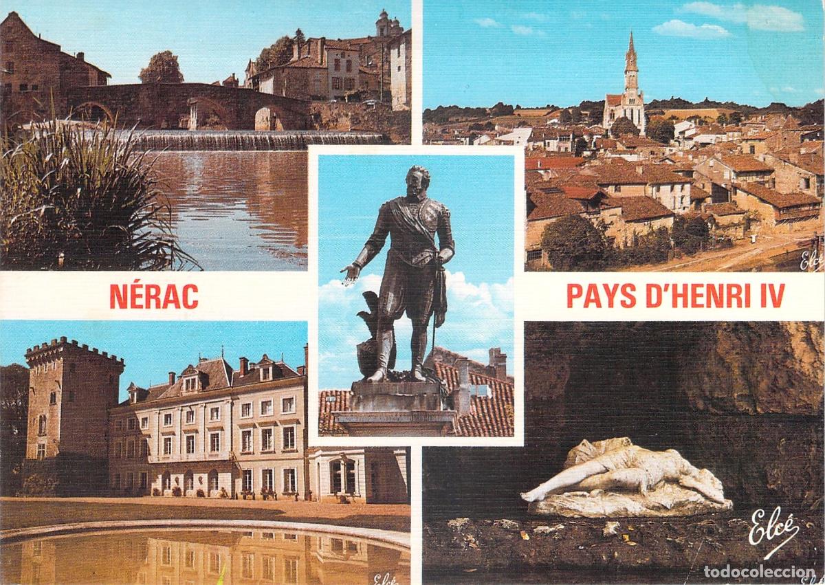 Cartoline: Postal de N&eacute;rac y el Pa&iacute;s de Enrique IV en Gascogne Francia