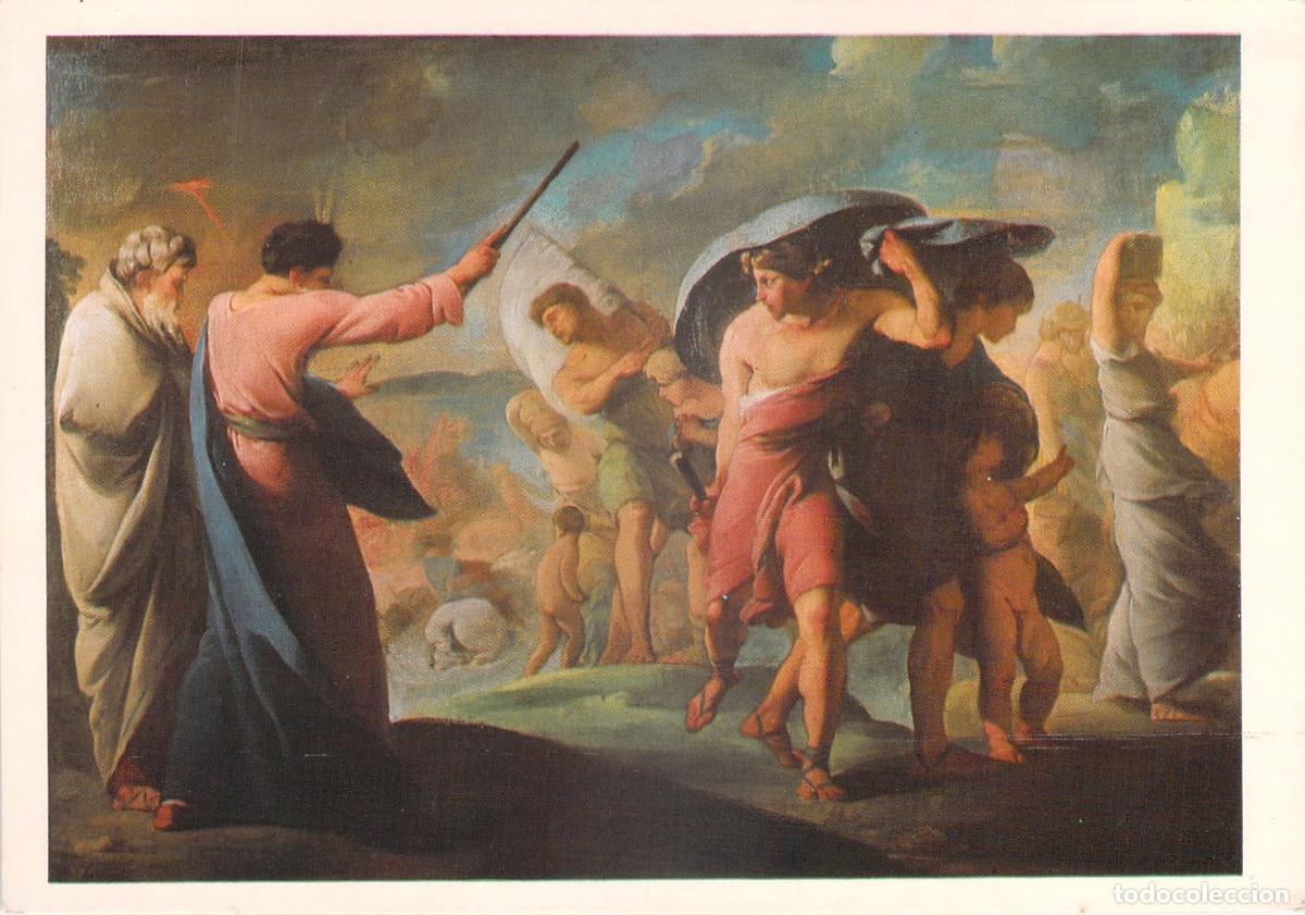 Postales: Postal de Arte Loterie Nationale Paso del Mar Rojo Le Sueur