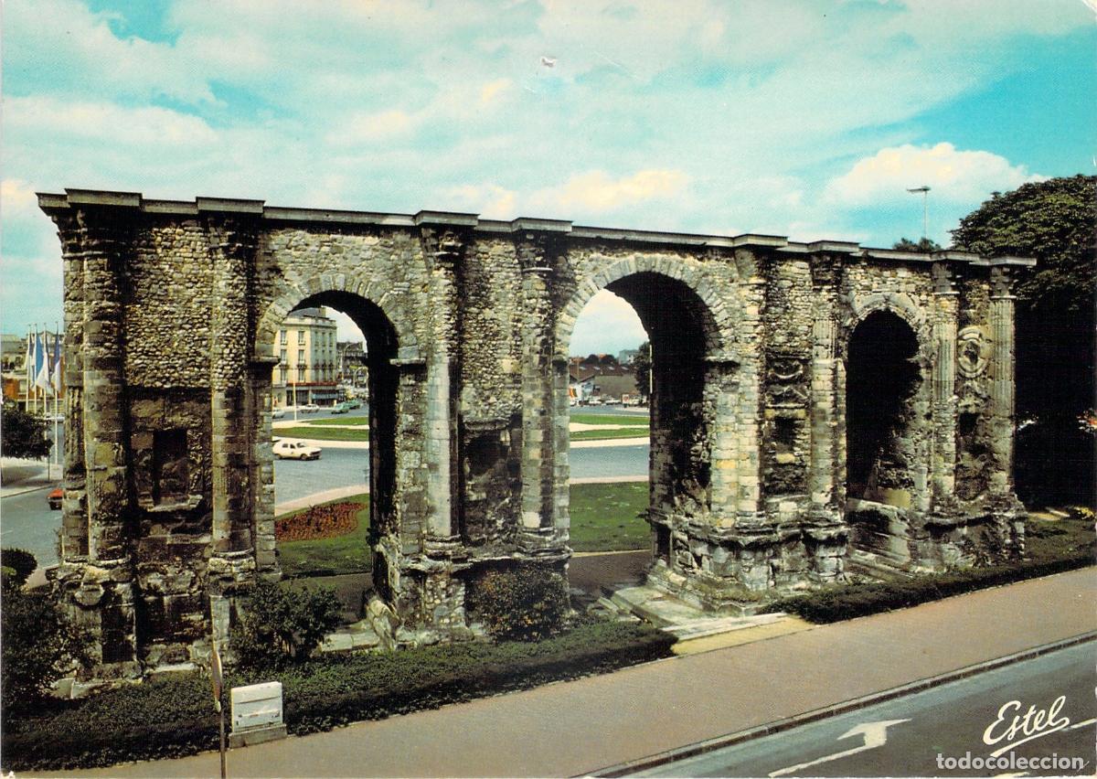 Postales: Postal de Reims, La Puerta de Marte, Arco de Triunfo Romano