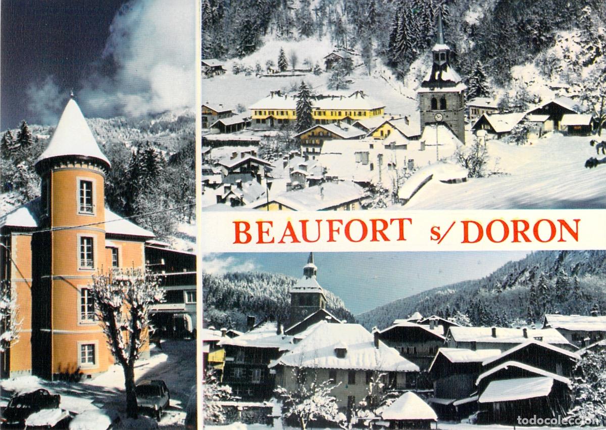 Postales: Postal Multivista de Beaufort-sur-Doron, Saboya, Paisaje Nevado