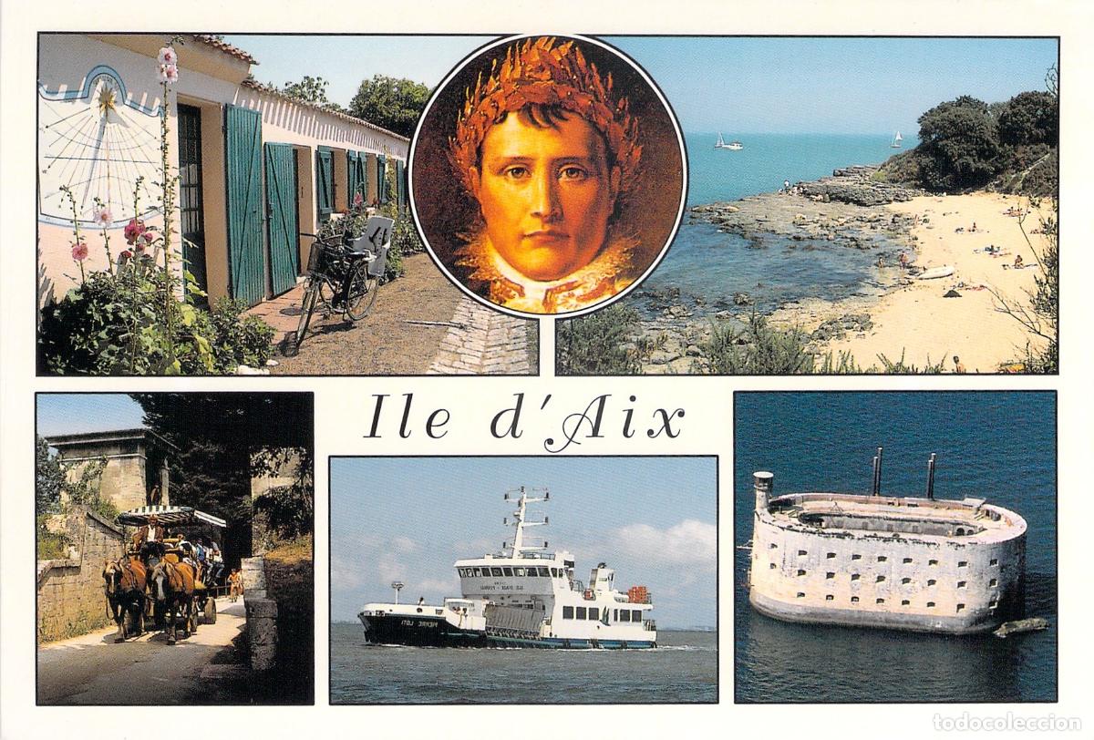 Postales: Postal Multi-vista de la &Icirc;le d'Aix y Fort Boyard
