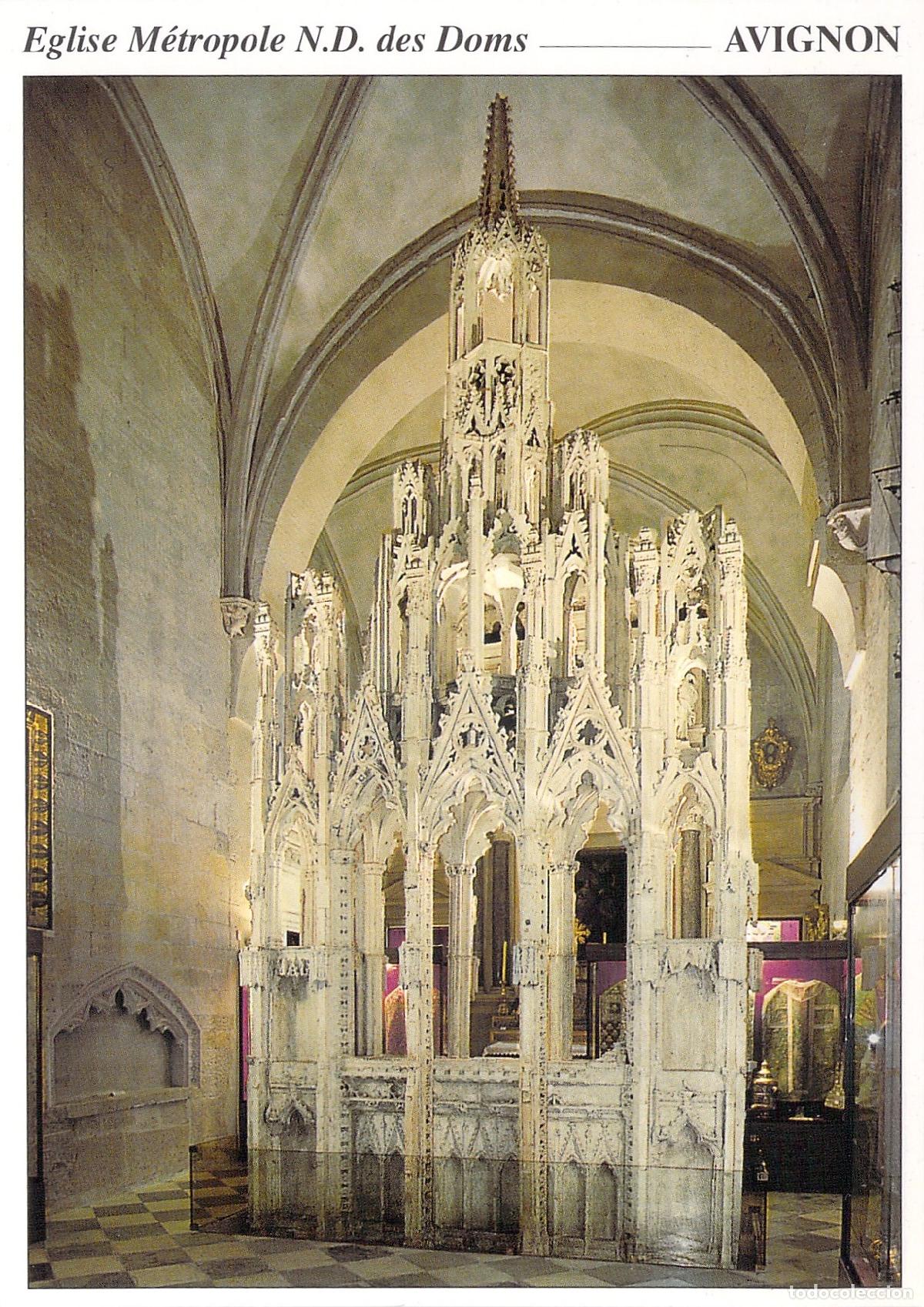 Postales: Postal de la Catedral de Notre-Dame des Doms y Tumba de Juan XXII, Avignon