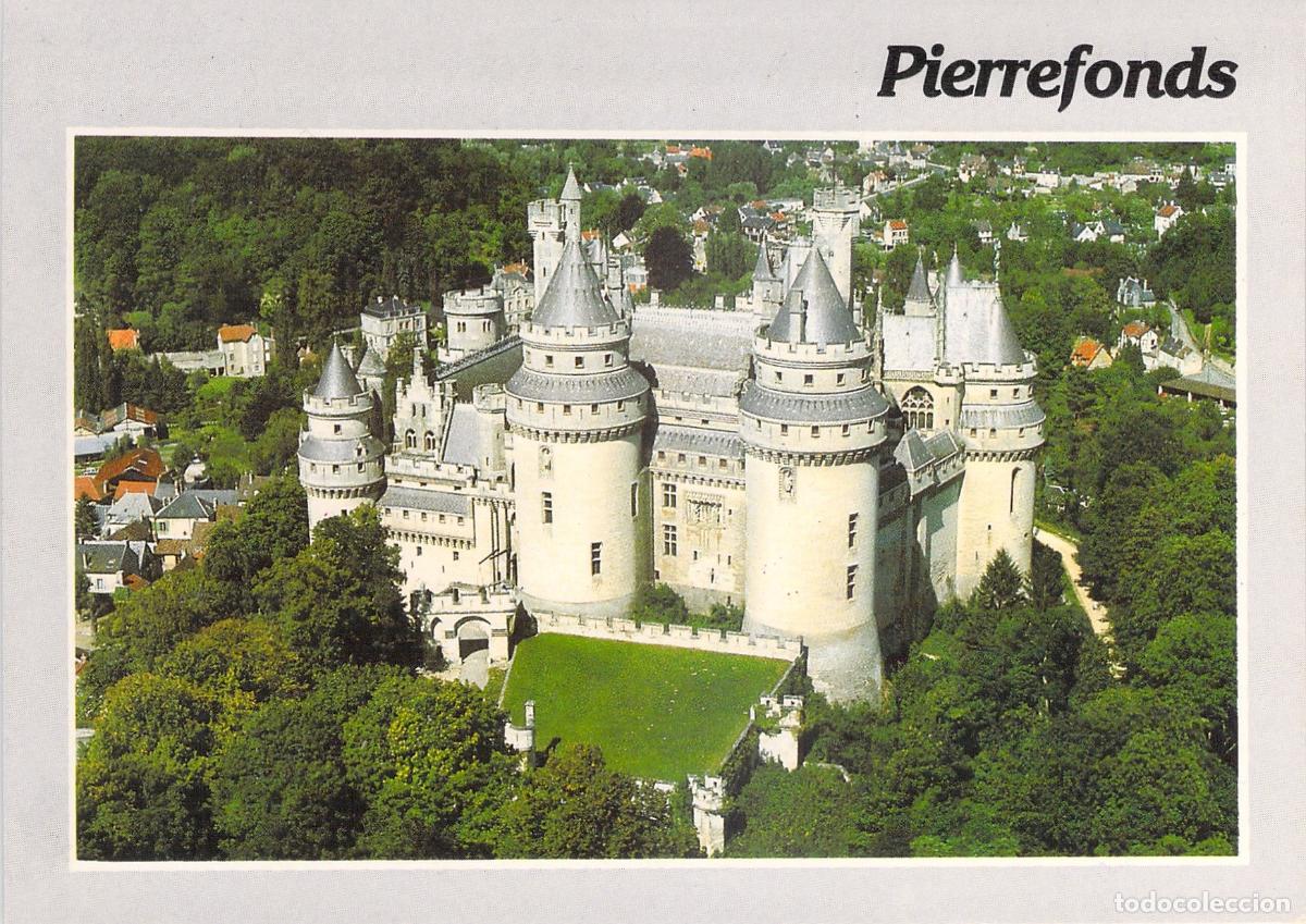 Postales: Postal Castillo de Pierrefonds Vista A&eacute;rea Oise Francia