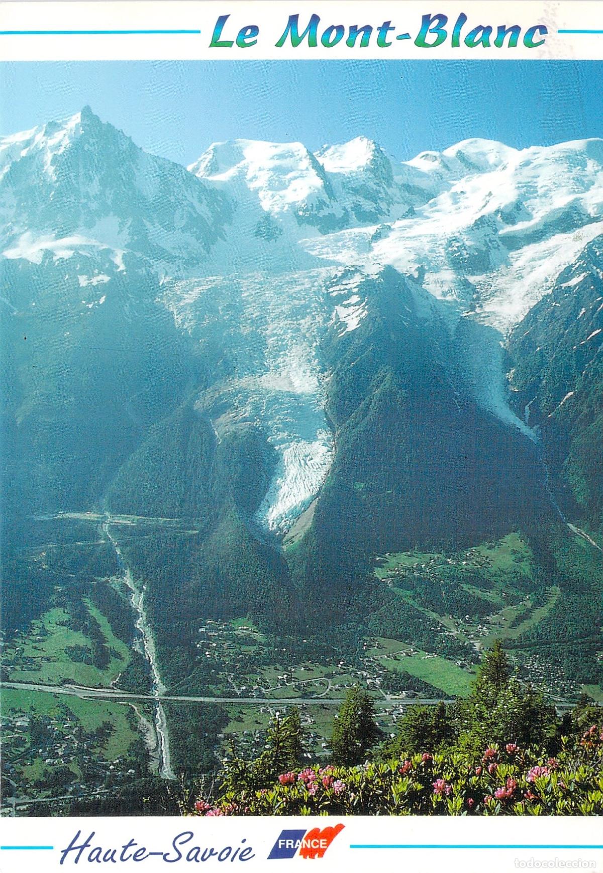 Postales: Postal de Chamonix Mont-Blanc y el Glaciar de Bossons, Haute-Savoie