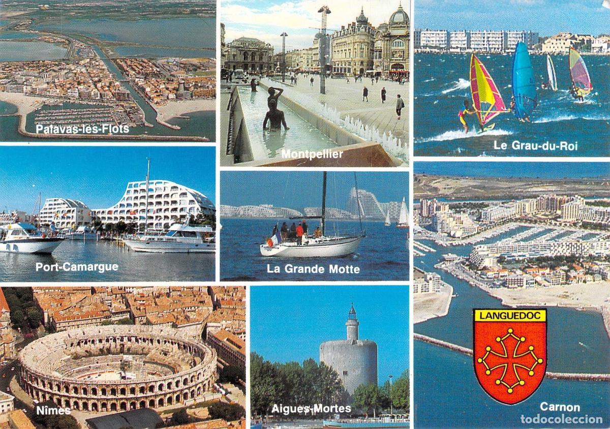 Postales: Postal Multi-vista de Le Languedoc, Montpellier, N&icirc;mes y M&aacute;s