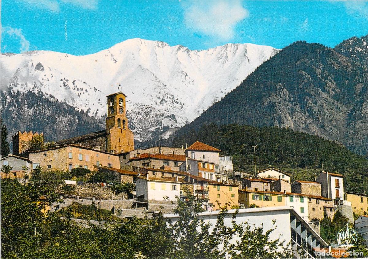 Postales: Postal de Vernet-les-Bains y el Macizo del Canig&oacute; en Pirineos