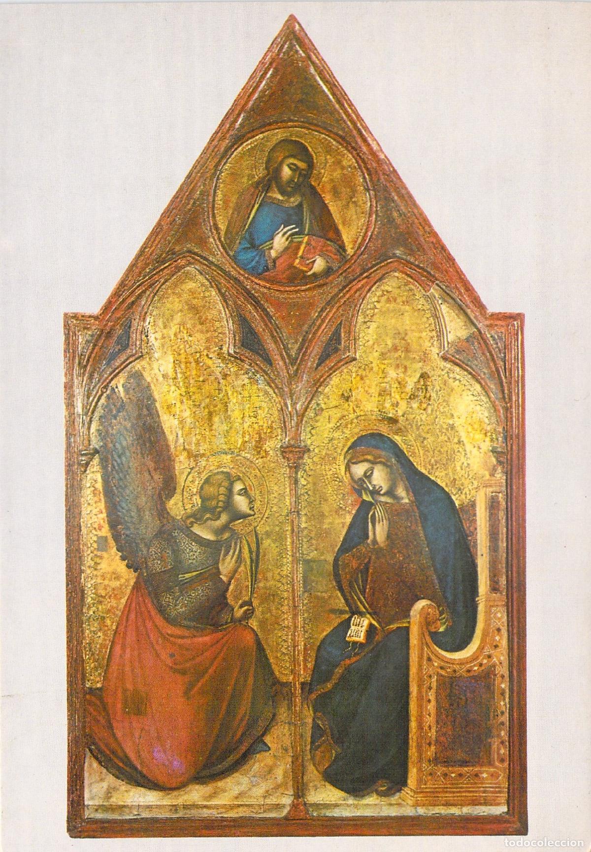 Postales: Postal de Arte Anunciaci&oacute;n Escuela Senesa Palazzo Pubblico Siena