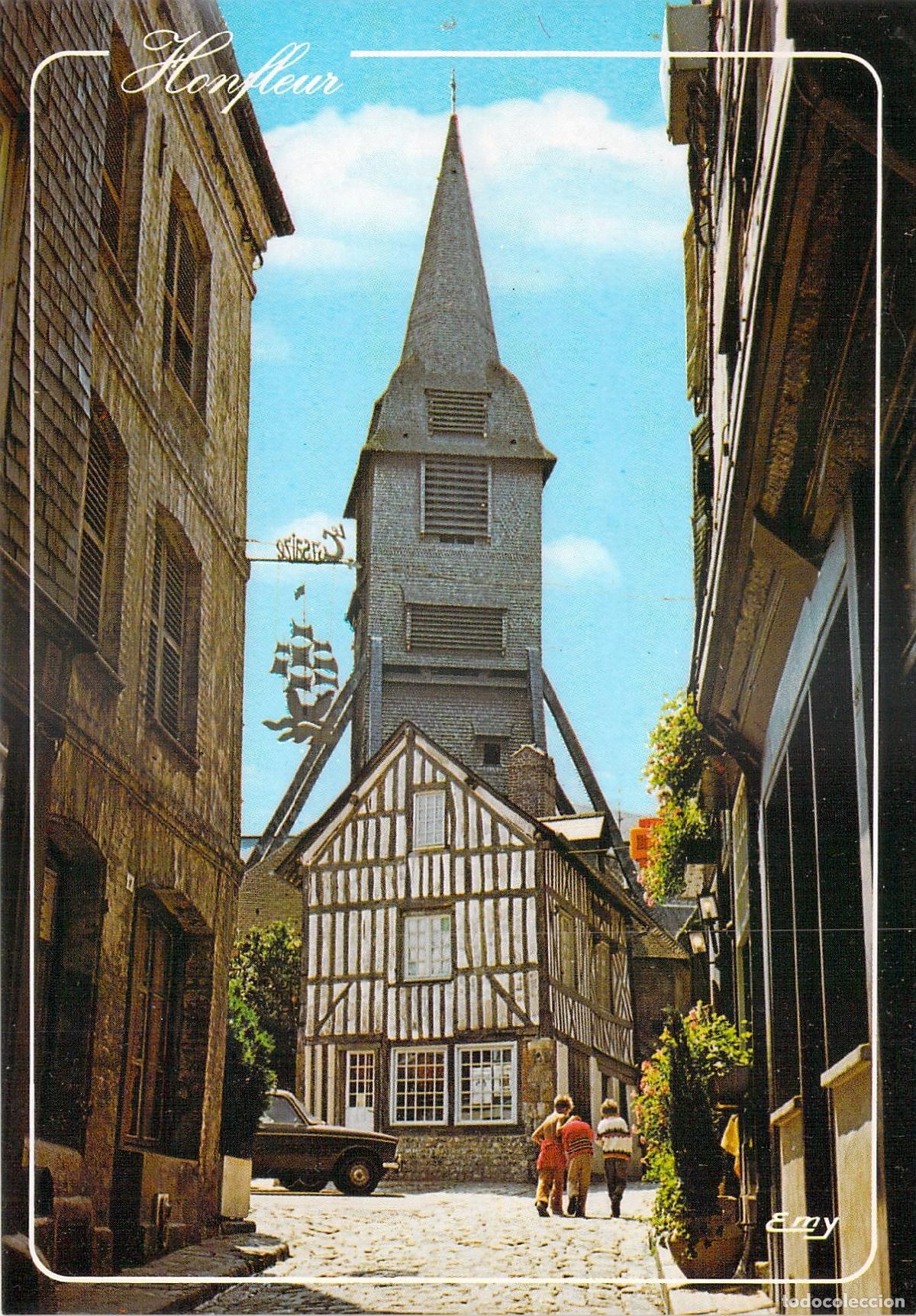 Postales: Postal de Honfleur - Campanario de la Iglesia Sainte-Catherine