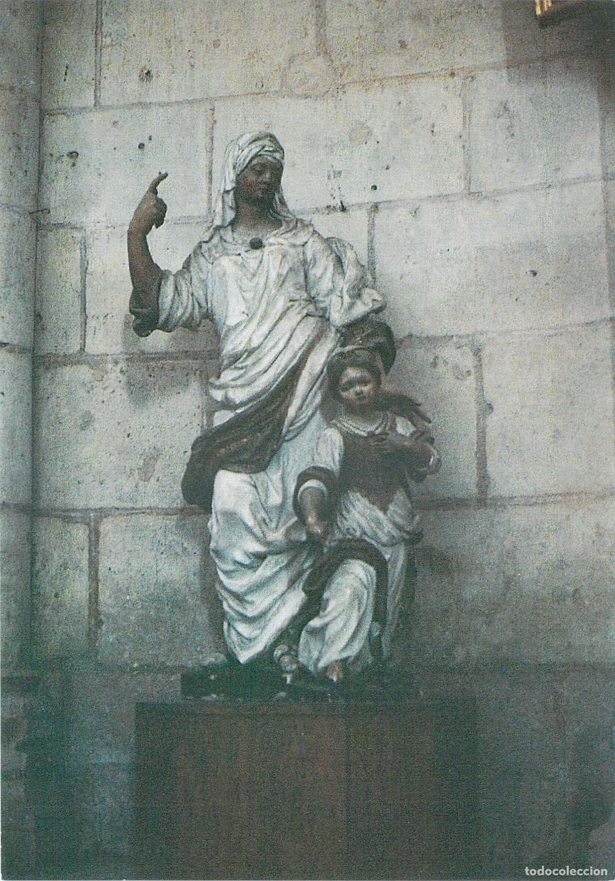 Postales: Postal de Poitiers - Escultura de Santa Ana y la Virgen Ni&ntilde;a