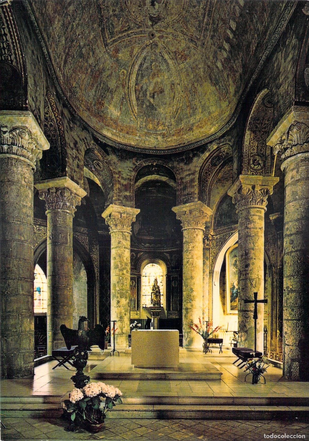 Postales: Postal Iglesia Notre-Dame-la-Grande de Poitiers El Coro
