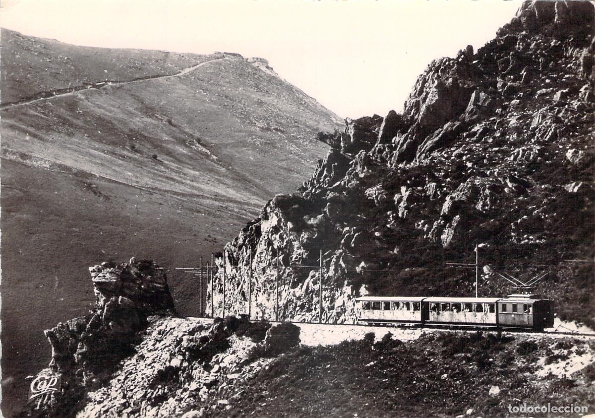 Postales: Postal de Saint-Jean-de-Luz, Tren de Cremallera de la Rhune, Francia