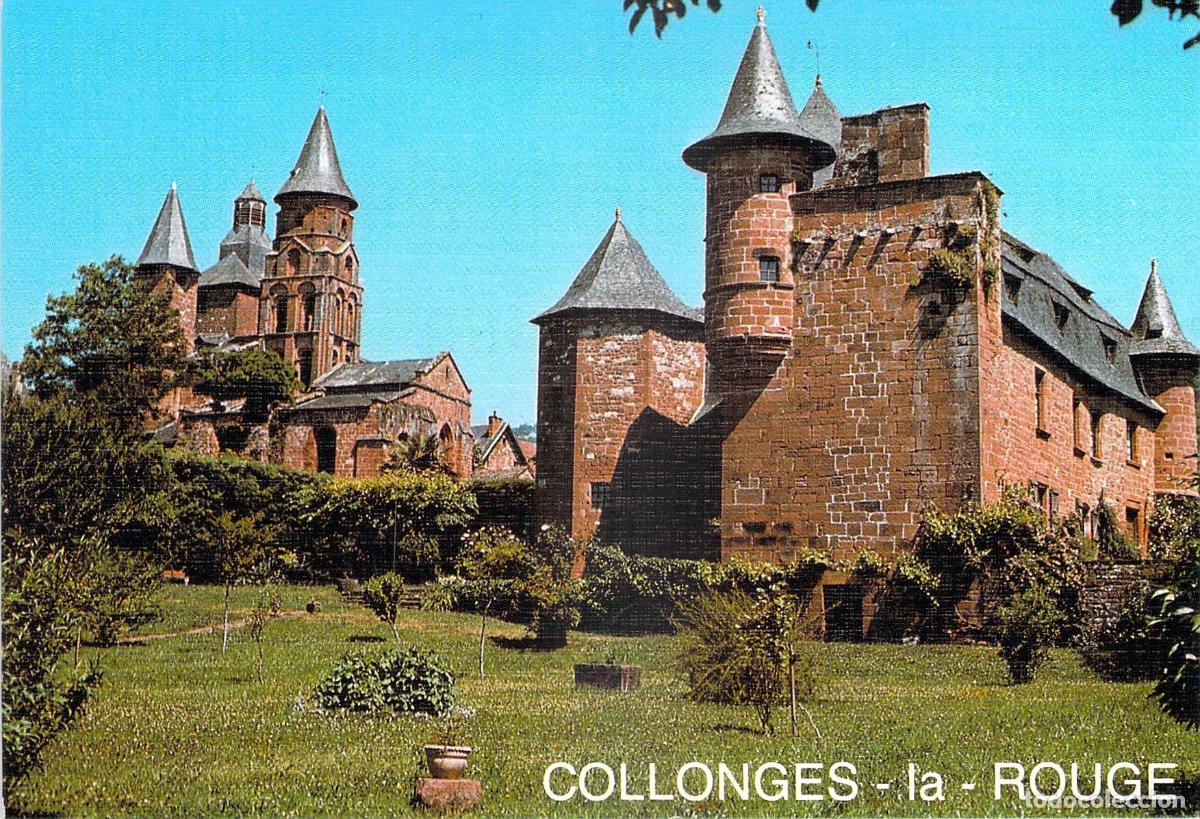 Postcards: Postal de Collonges-la-Rouge Castel de Vassignac e Iglesia