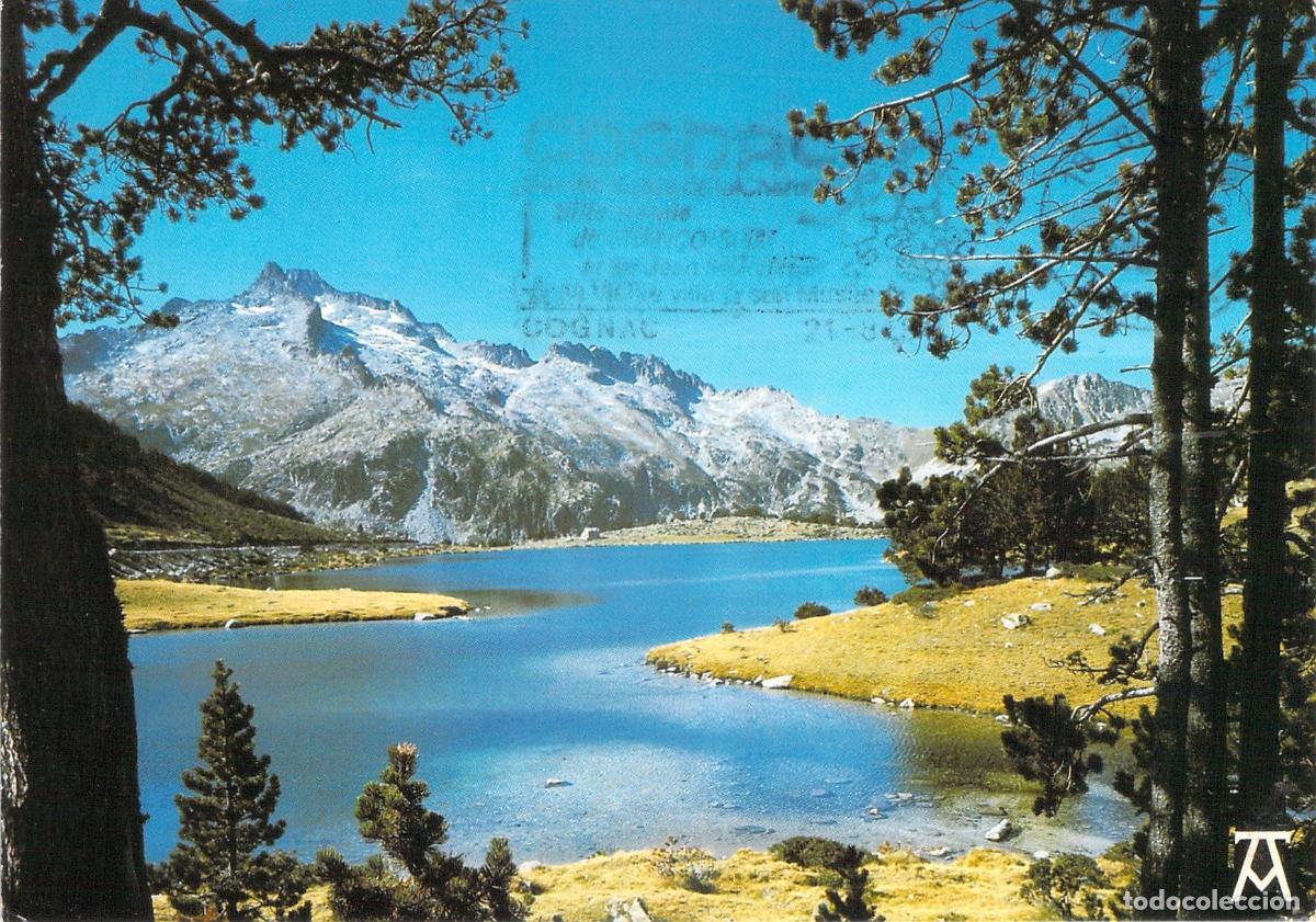 Postais: Postal de los Pirineos Franceses: Lago d'Aumar y Pic de N&eacute;ouvielle