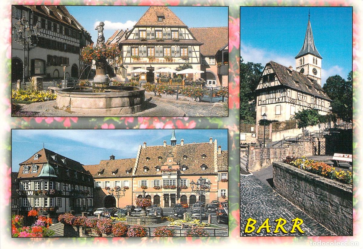 Postales: Postal Multivista de Barr, Alsacia, Francia