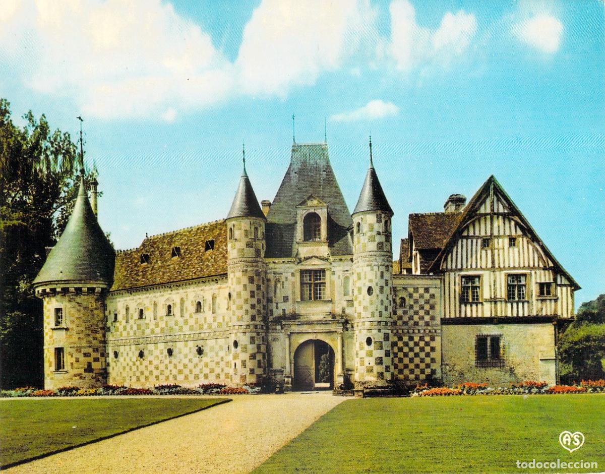 Postales: Postal Castillo de Saint-Germain-de-Livet en Normand&iacute;a Francia