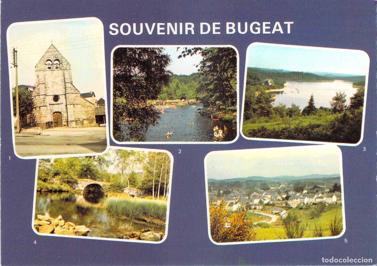 Postales: Postal de Recuerdo de Bugeat con Vistas de la Regi&oacute;n