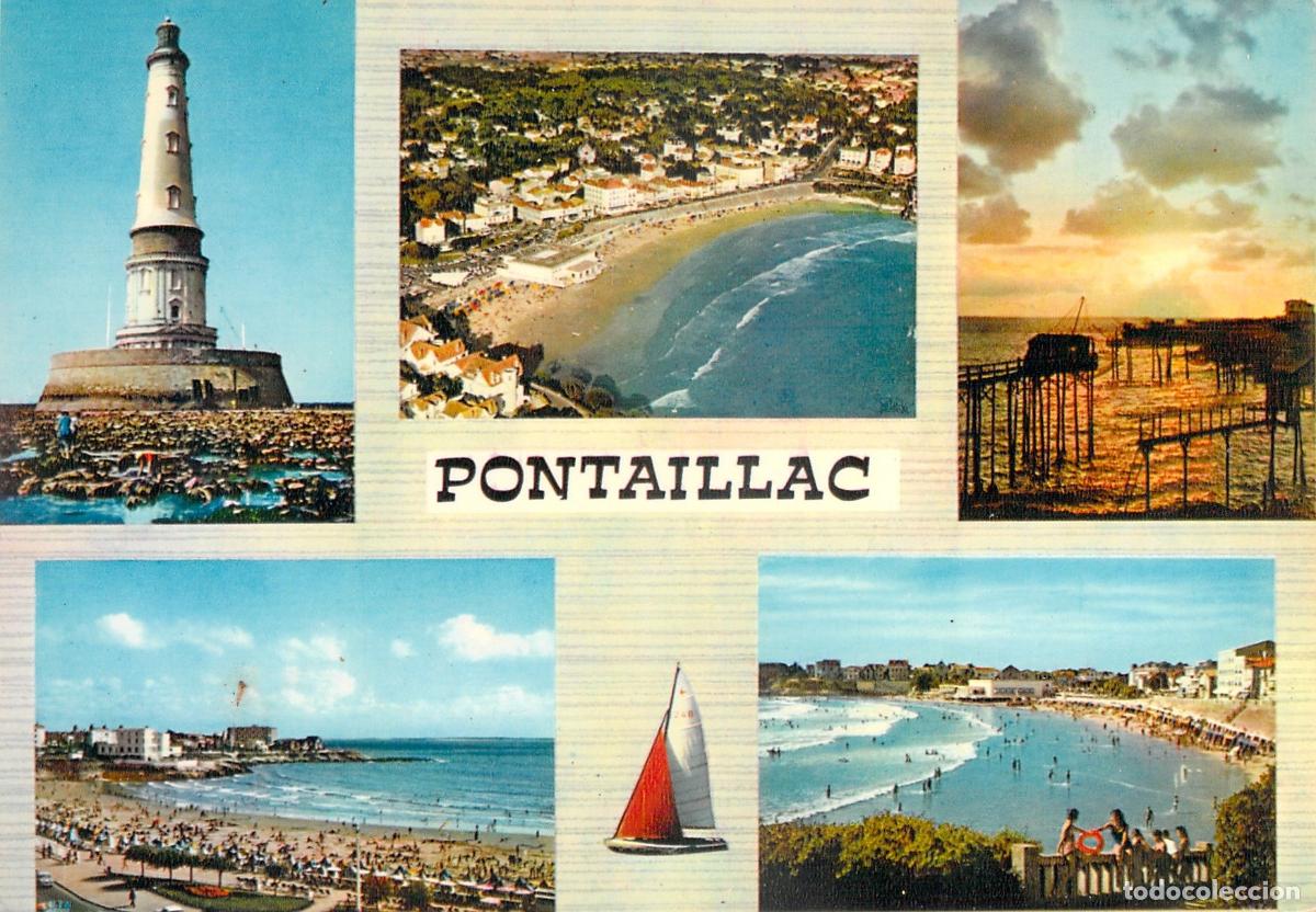 Postales: Postal de Pontaillac, C&ocirc;te de Beaut&eacute; - Vistas del Faro y la Playa