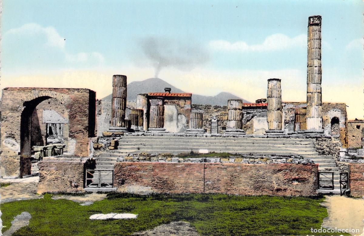 Postales: Postal del Foro y Templo de J&uacute;piter en Pompeya