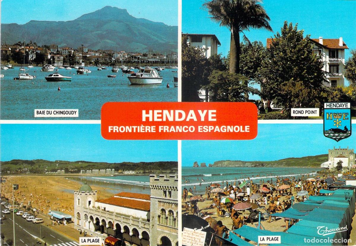 Postales: Postal Multivista de Hendaye Francia - Frontera Franco Espa&ntilde;ola