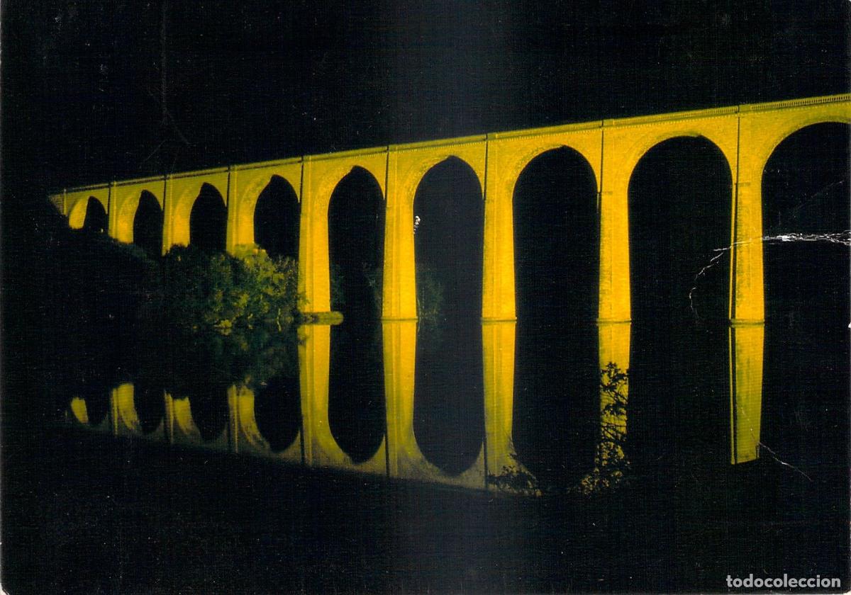 Postales: Postal del Viaducto Iluminado en L'Isle-Jourdain, Vienne