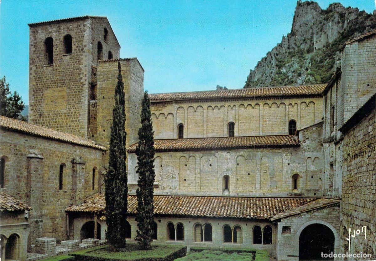 Postales: Postal de la Abad&iacute;a de Saint-Guilhem-le-D&eacute;sert, Francia