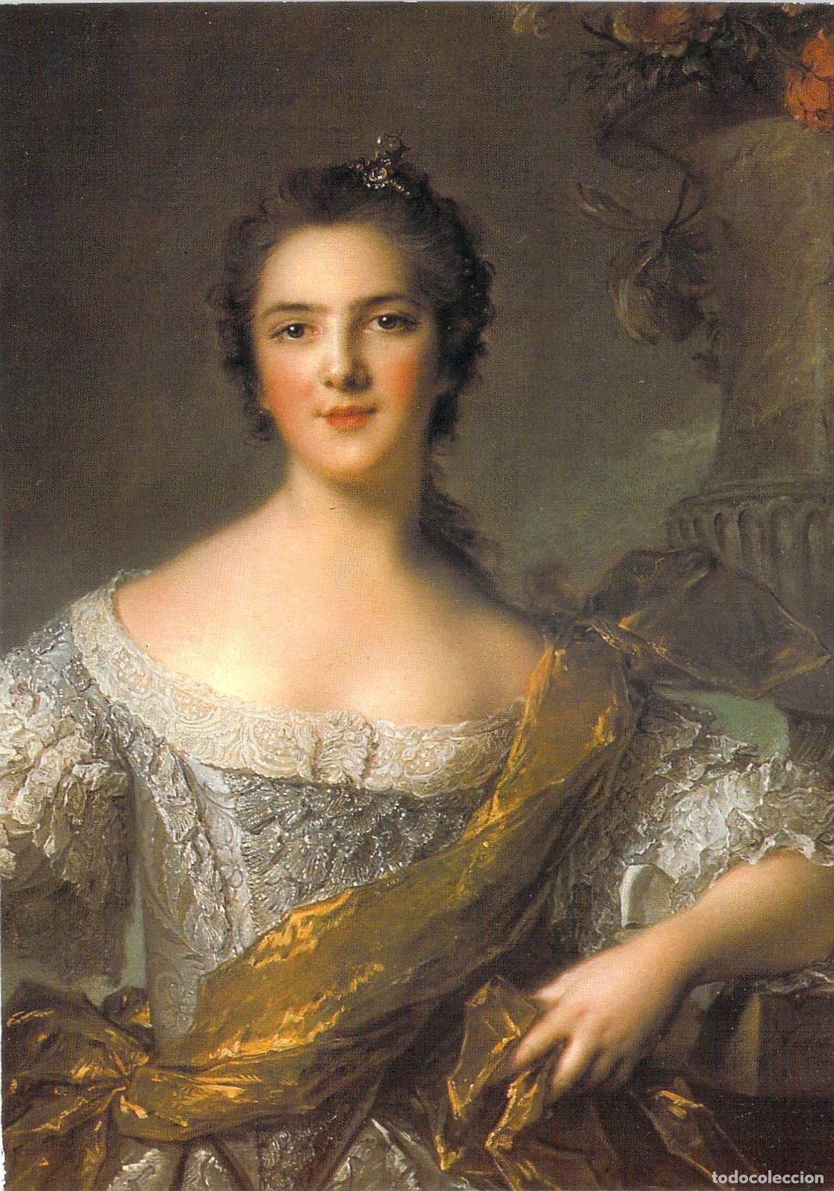 Postales: Postal Retrato de Madame Victoire de France por Nattier
