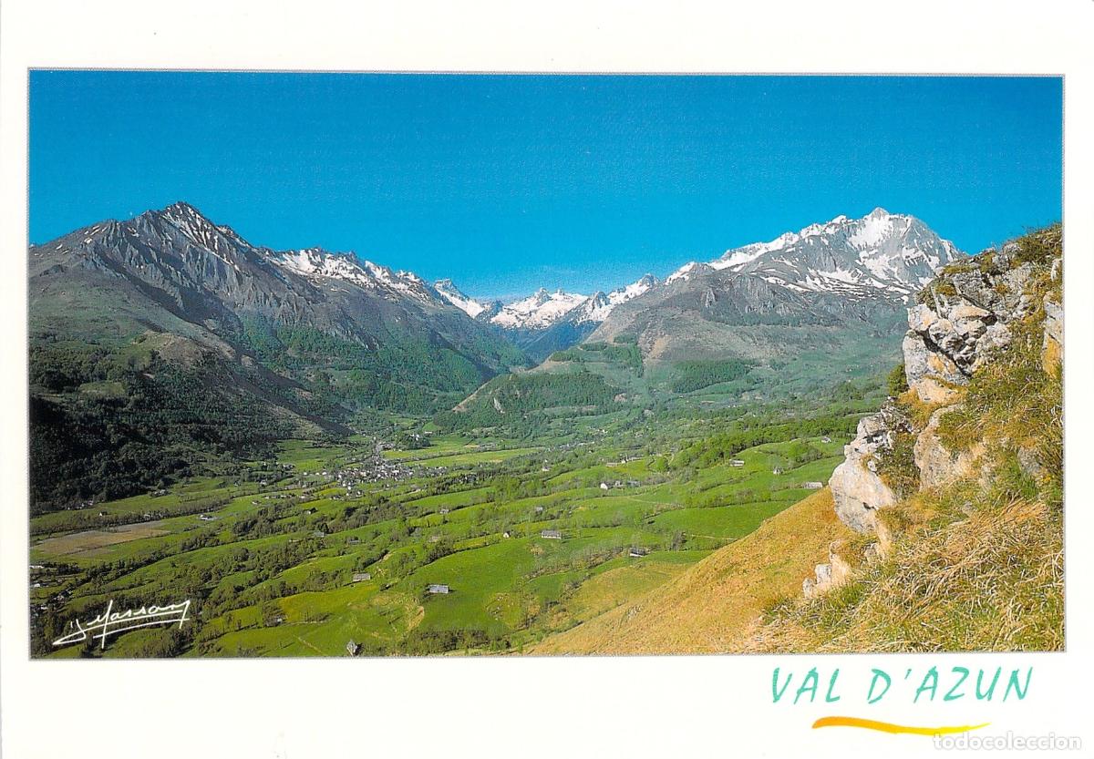 Postales: Postal de Val d'Azun, el pueblo de Arrens y los Altos Pirineos