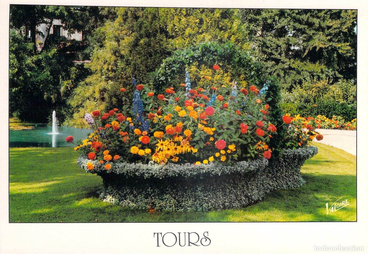 Postales: Postal de Tours: Cesta de Flores en el Jard&iacute;n Bot&aacute;nico
