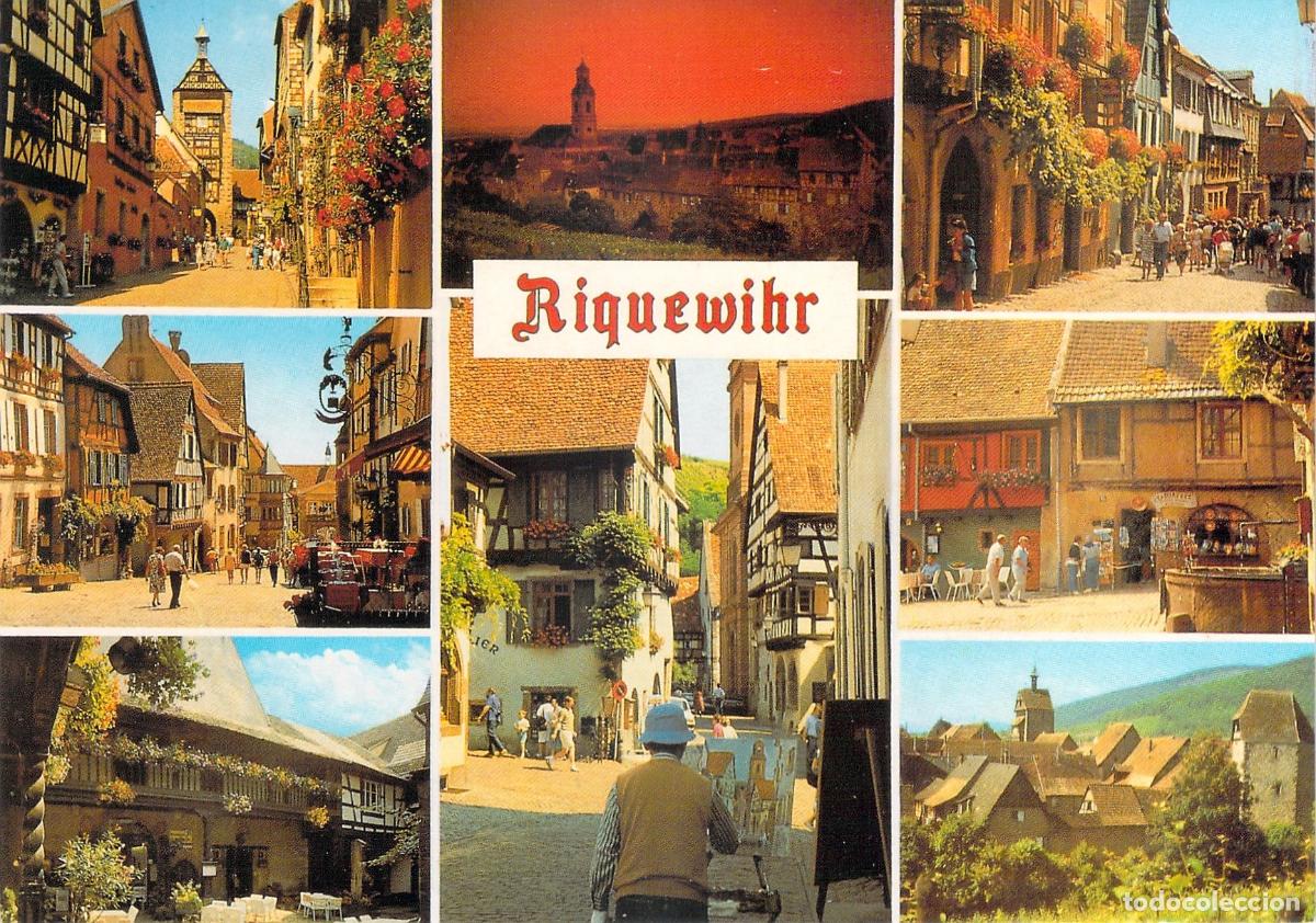Postales: Postal Multivista de Riquewihr, Alsacia, Francia