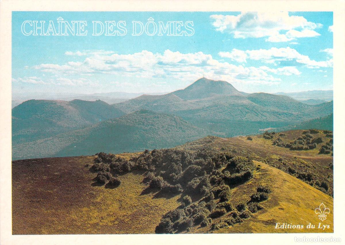 Postales: Postal de la Cha&icirc;ne des D&ocirc;mes y el volc&aacute;n Puy-de-D&ocirc;me en Auvernia