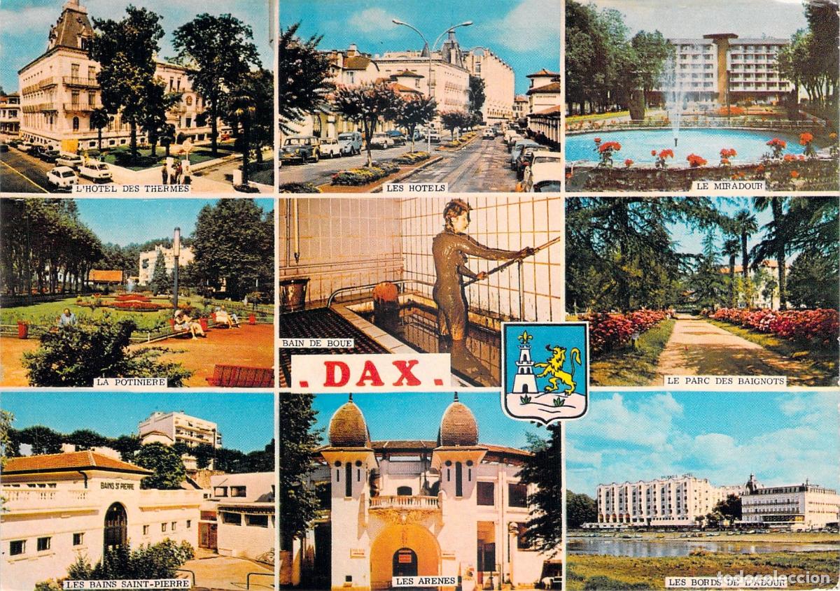 Postales: Postal Multivista de Dax Landes Francia y sus Ba&ntilde;os Termales