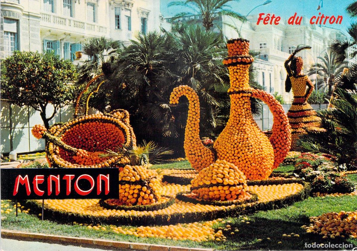 Postales: Postal de la F&ecirc;te du Citron en Menton Francia
